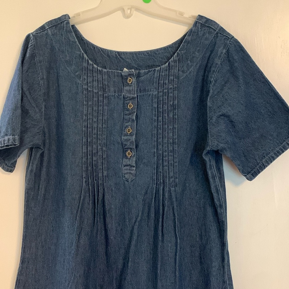 Vintage retro Jean dress - M
